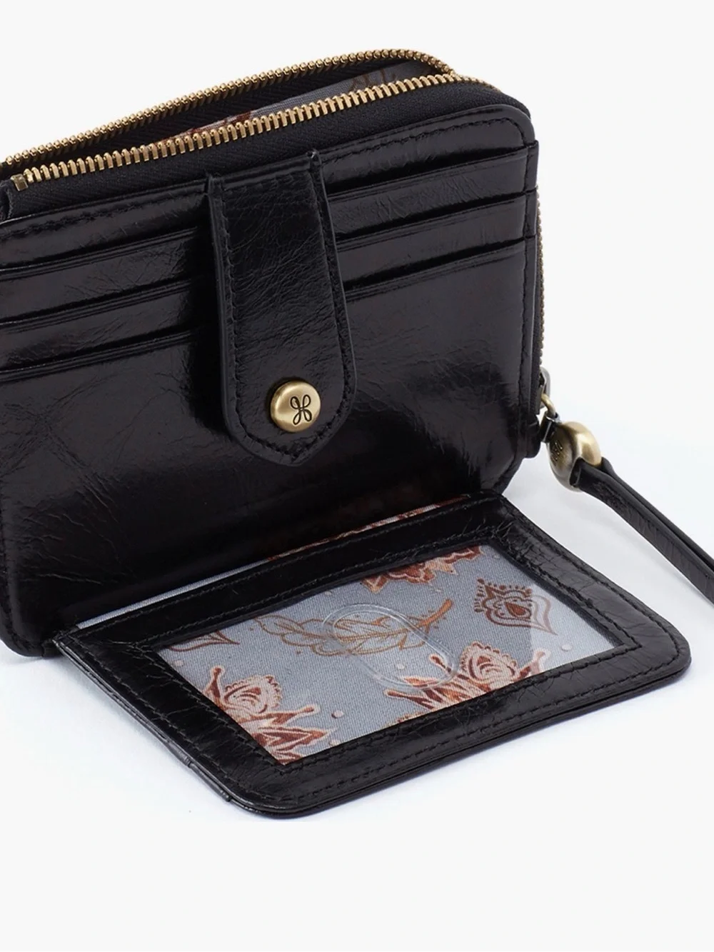 NWT HOBO Black Leather Wallet Cardholder